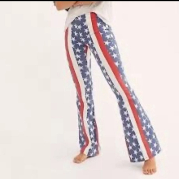 Free People Flare Pants Size 29 - Picture 2 of 5